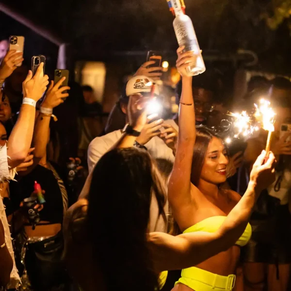 A luxurious VIP bottle service experience at Gianpula