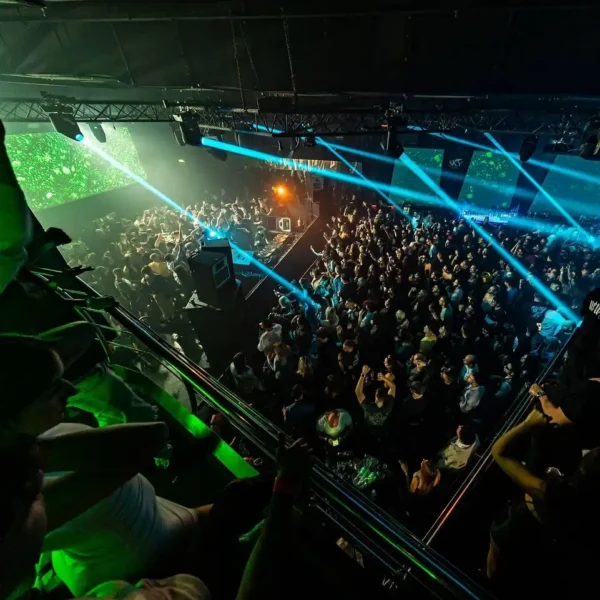 Excited crowd at the Le Classico French Party at Sky Club Malta.