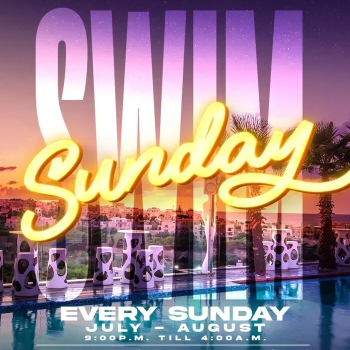 Sunday Swim Rooftop Pool Party at Infinity by Hugo's Malta