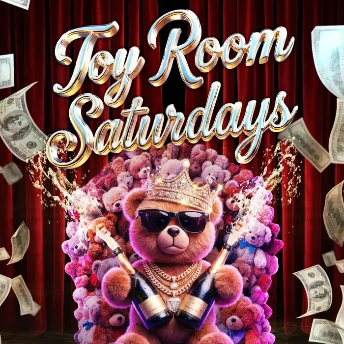 Frank the Bear and dancers at Toy Room Malta