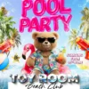 Friday Day Pool Party at Toy Room Beach Club in Malta with the bear mascot Frank.